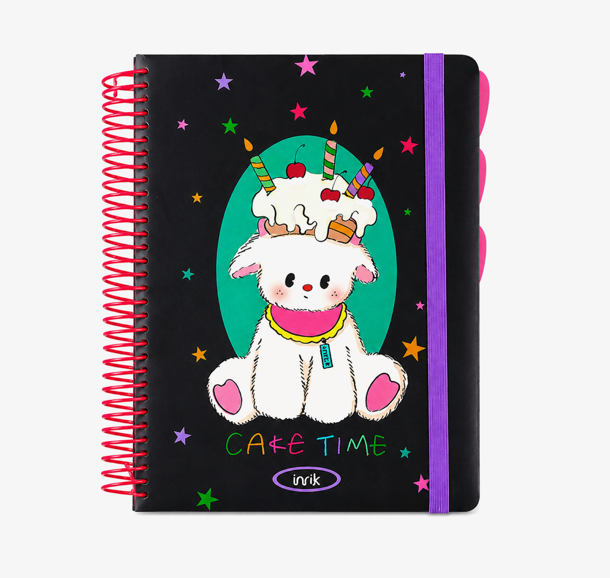 A4 Spiral Notebook with Elastic Band by inrik - color option view for journaling notebook | Lumiyear
