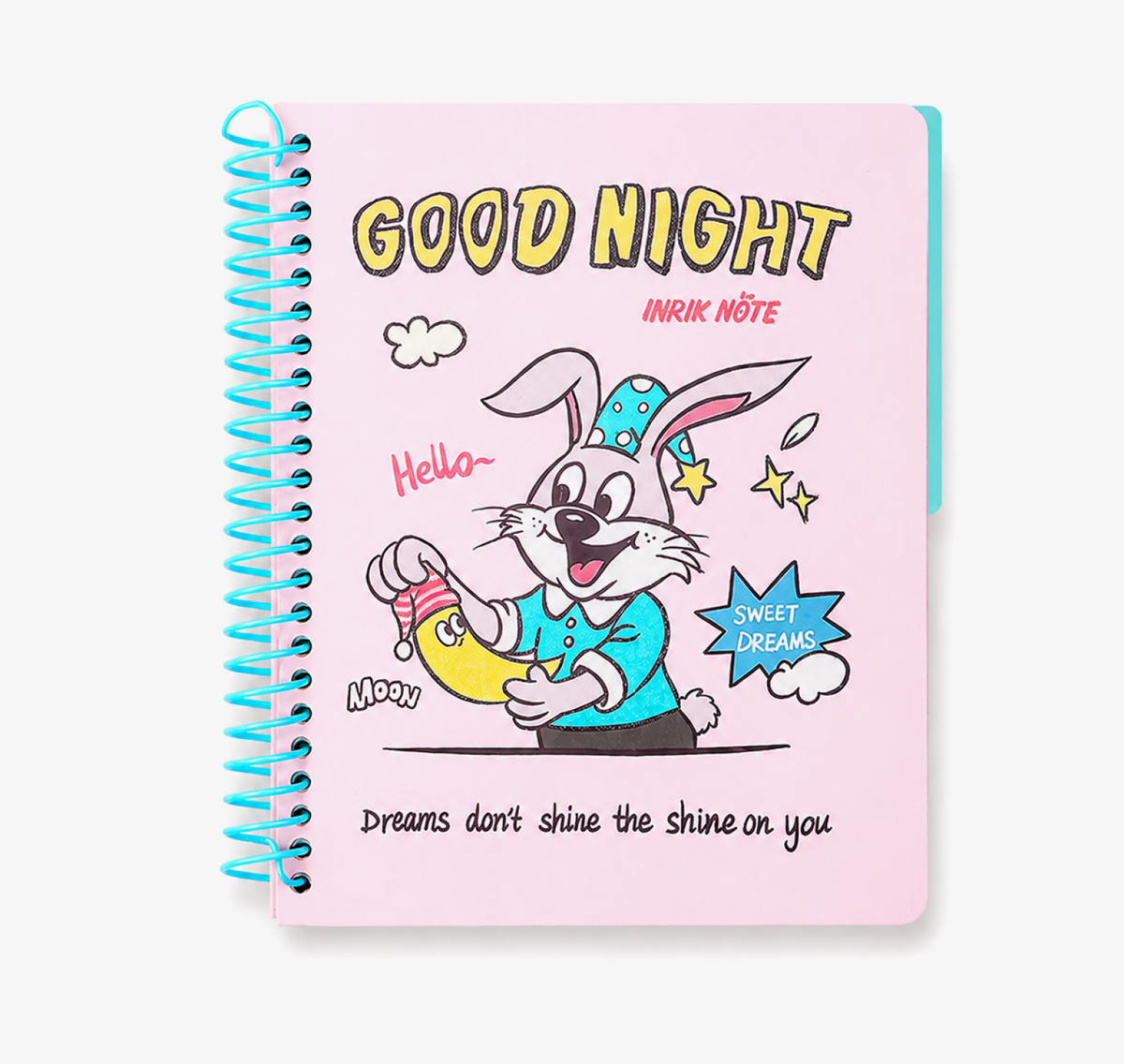 A5 Spiral Notebook with Perforated Pages | Cute Retro American Cartoon Journal