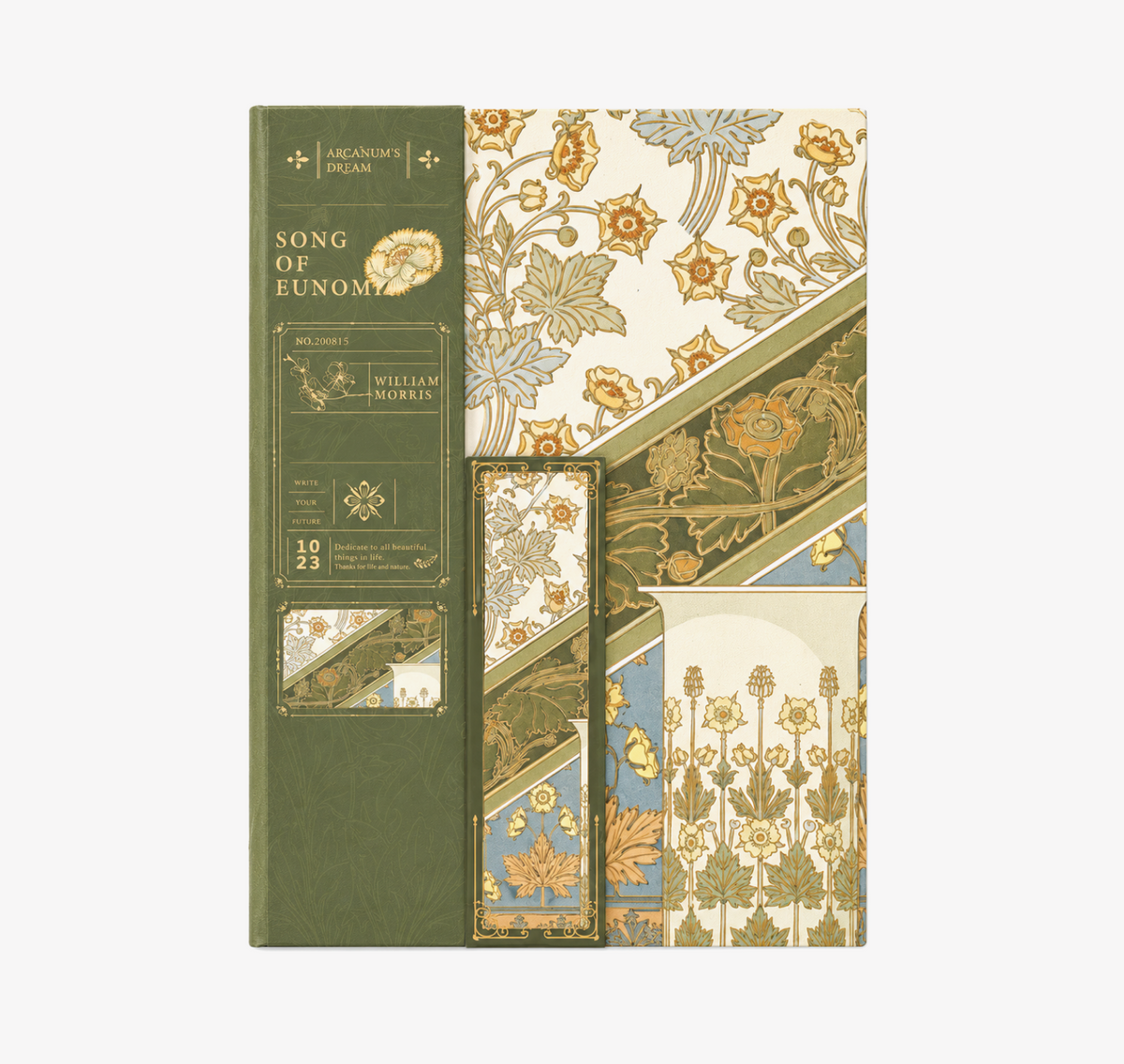 MISSTIME William Morris Vintage B5 Notebook Set by MISSTIME - color option view for journaling notebook | Lumiyear