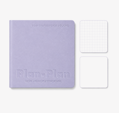 CUBE Series Softcover Square Notebook by Planwith - color option view for journaling notebook | Lumiyear