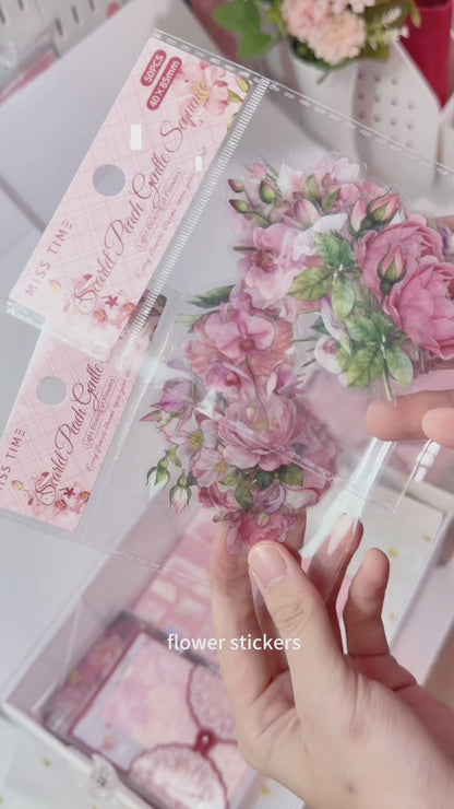 Pink Stationery Set | Elegant Sakura Floral Journal Gift Box